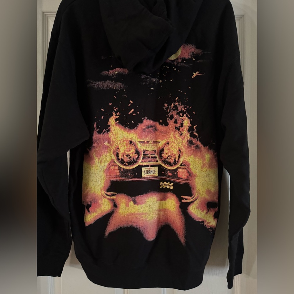 STRANGE Jet Engine Car Hoodie size L - Picture 7 of 10
